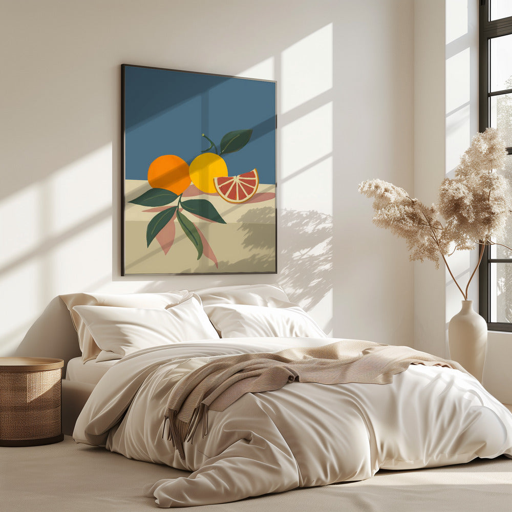 Orange and Yellow Citrus Fruits | Poster