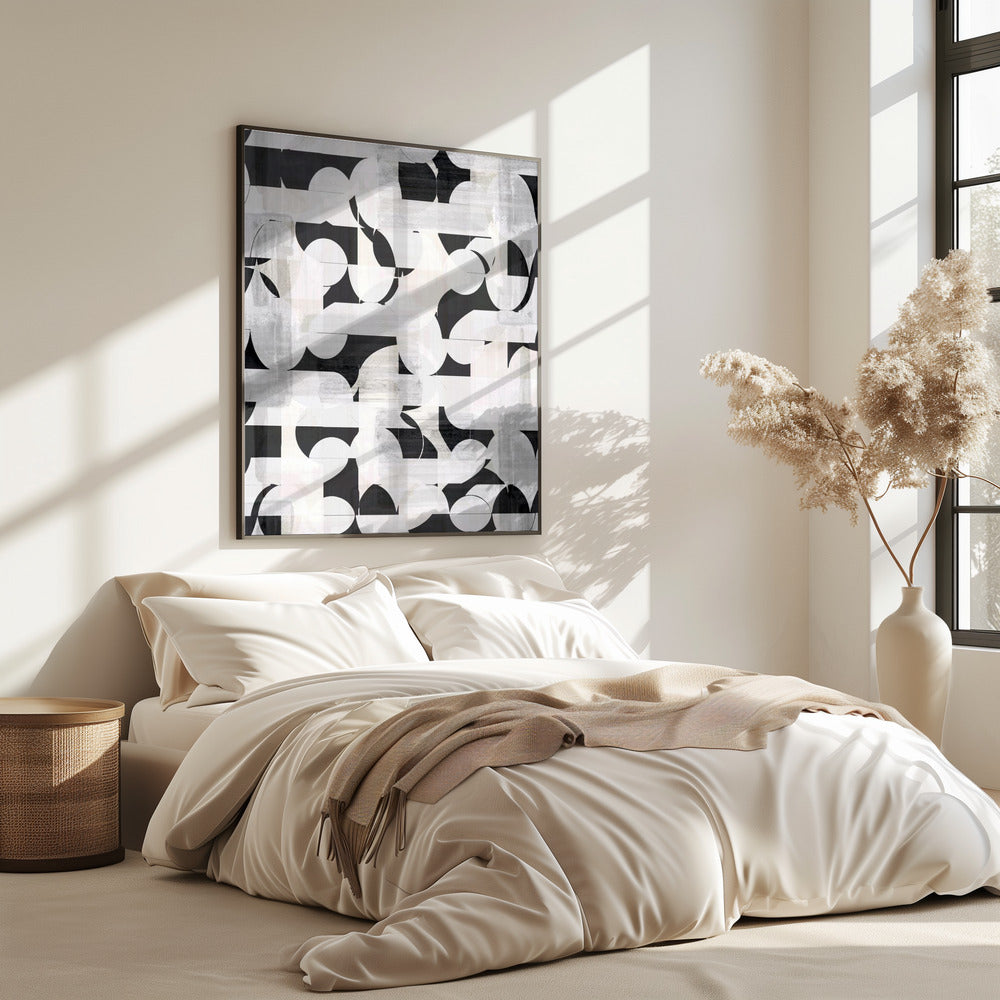 Geometrische vormen en monochrome tinten | Poster