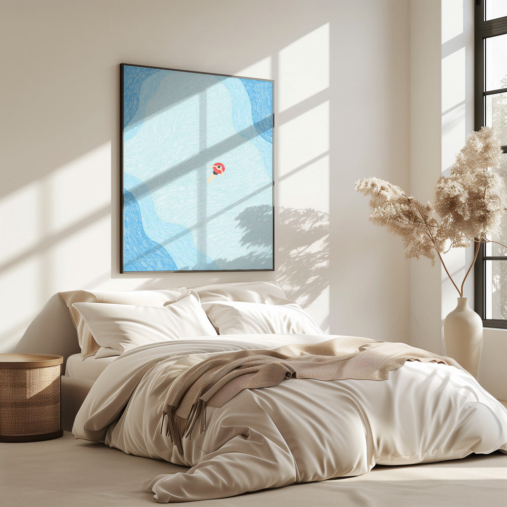 Serene Pool Drift | Poster