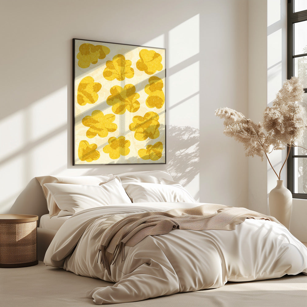 Gouden Bloemen | Poster