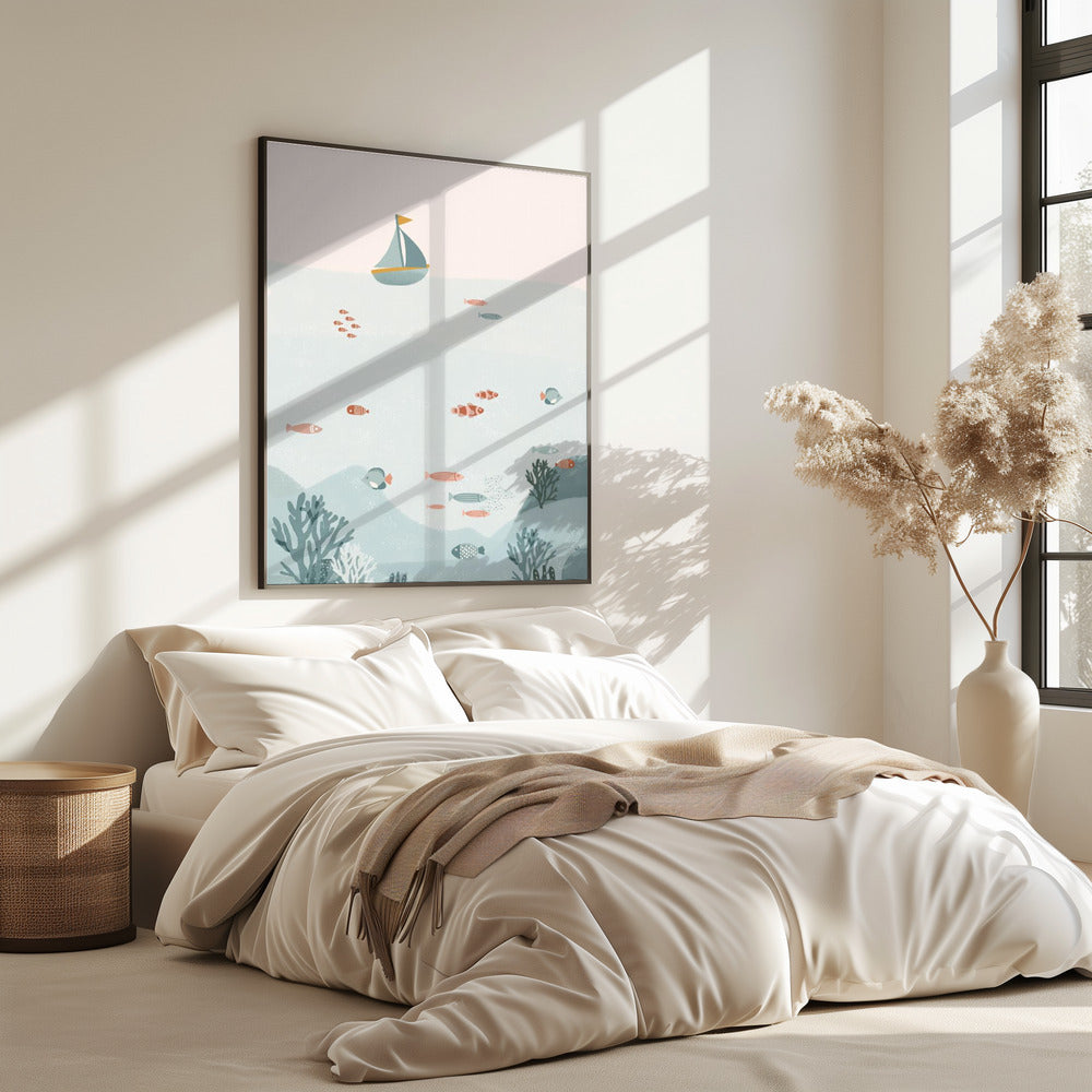 Onder de blauwe zee | Poster