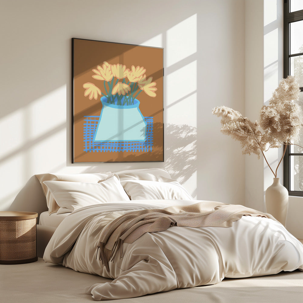 Madeliefjes in vaas | Poster