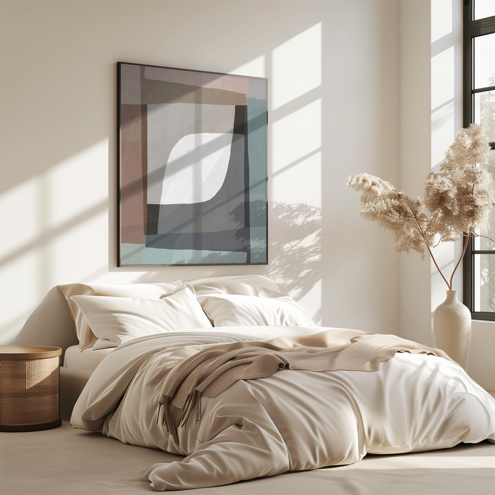 Geometrische vormen en gedempte aardtinten | Poster