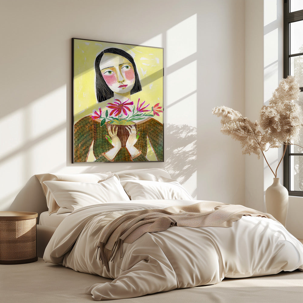 Plantenmoeder met groene vingers | Poster