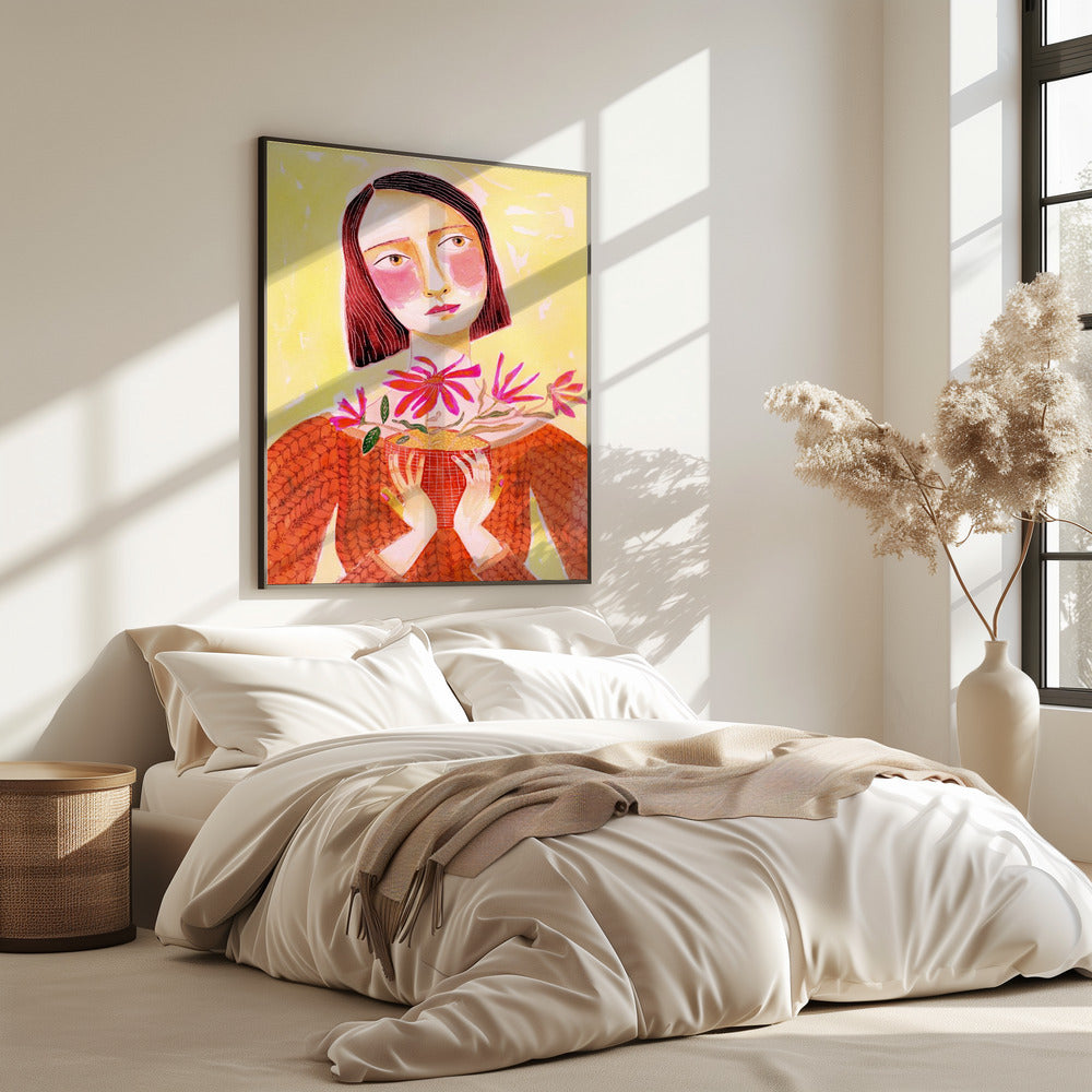 Plantenmoeder met groene vingers | Poster