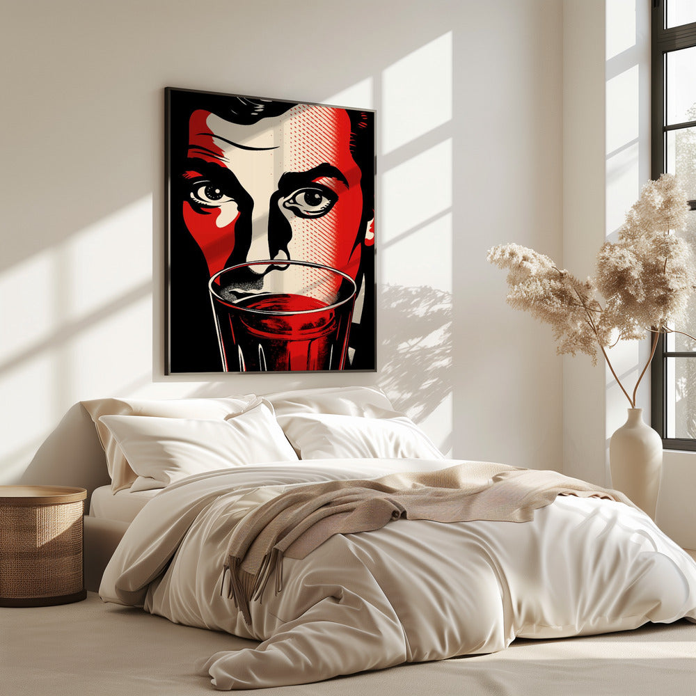 Een man met intense ogen | Poster