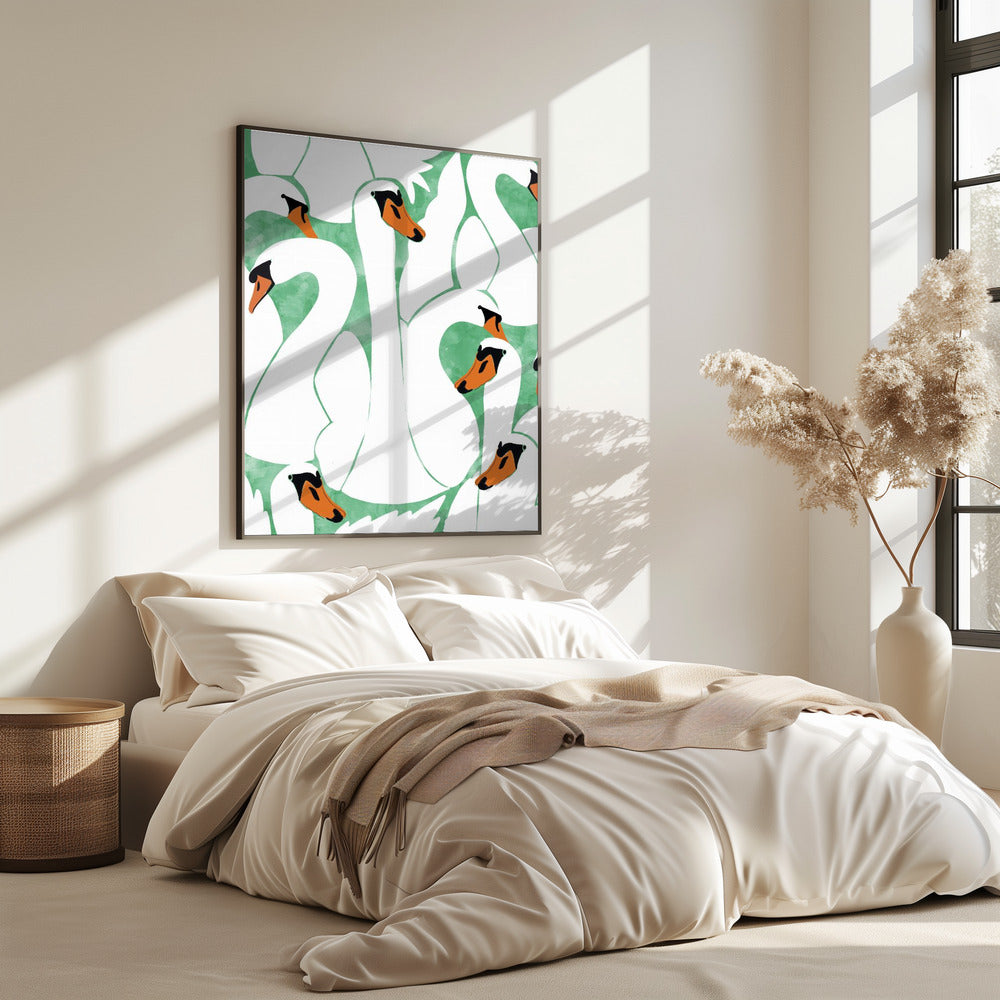 Sierlijke zwanen | Poster