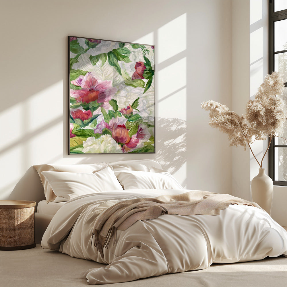 Levendig bloemenkunstwerk | Poster
