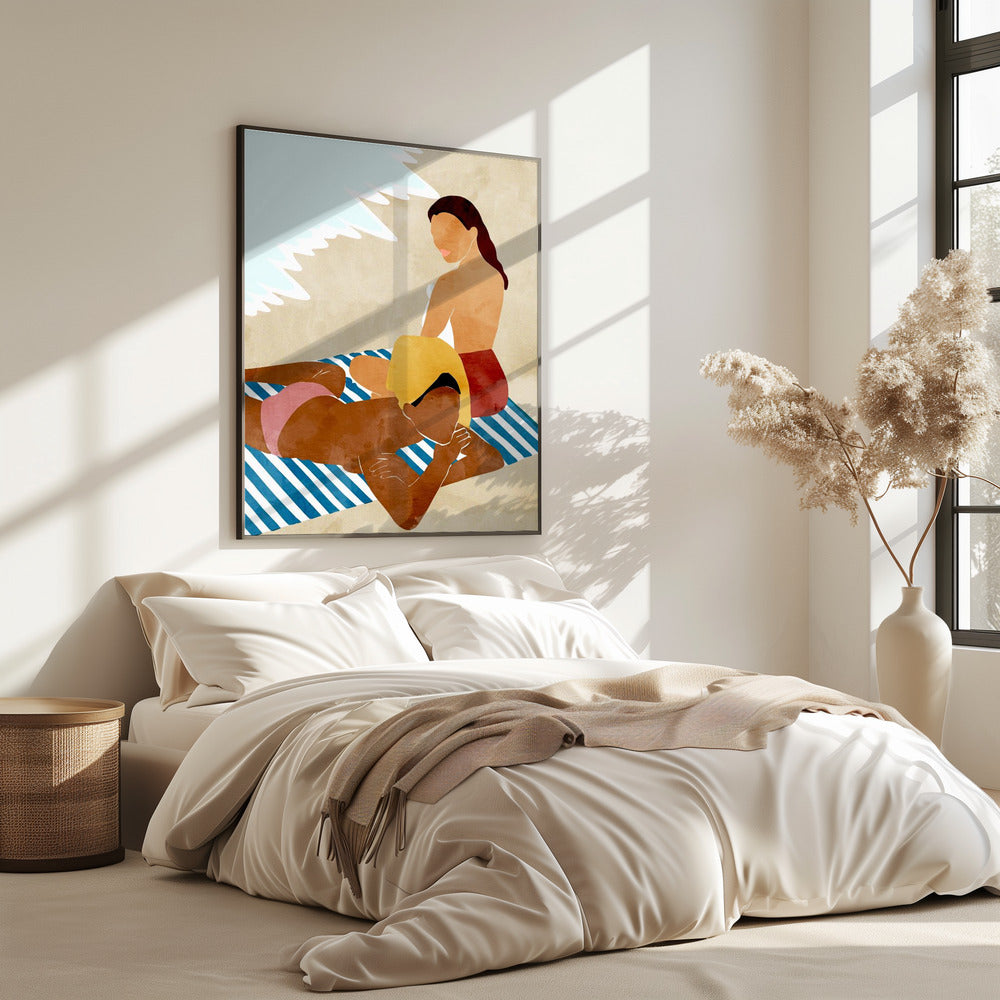Minimalistisch strandtafereel | Poster