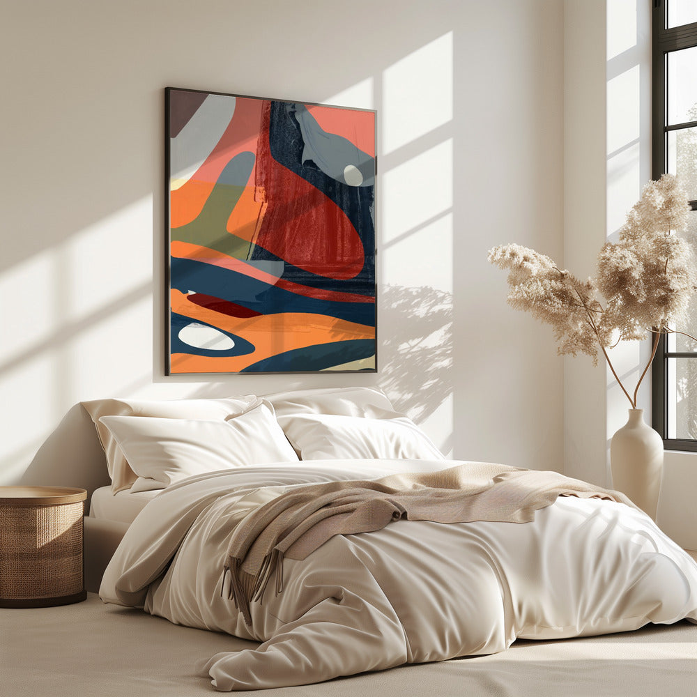 Palet van verschuivend zand | Poster