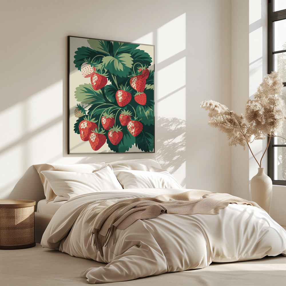 Sappige Aardbeienlekkernij | Poster
