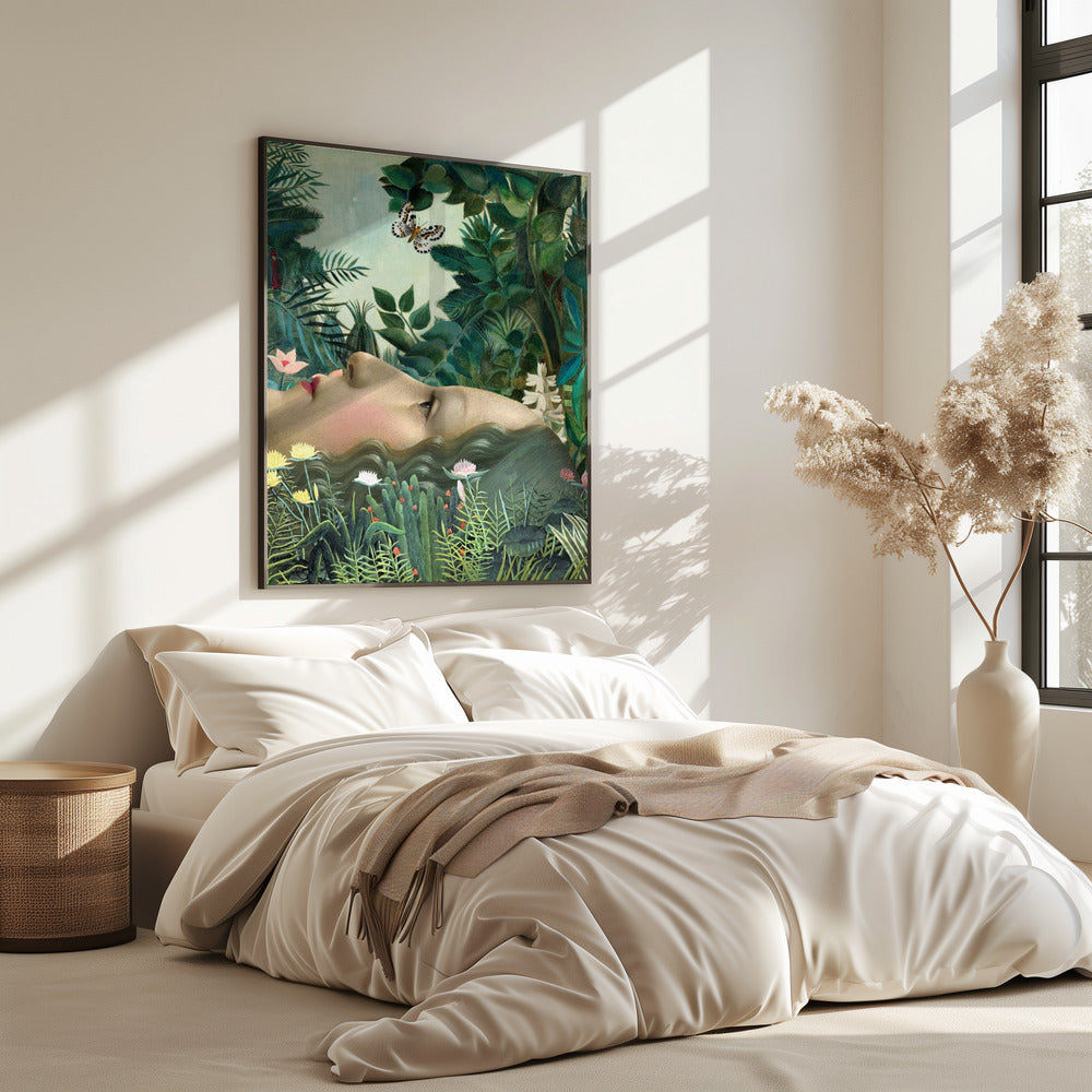Giovanna in tropische tuin | Poster