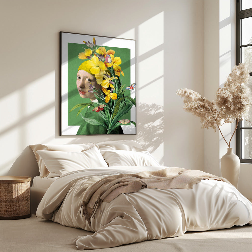 Meisje met de parel, de lente-editie | Poster