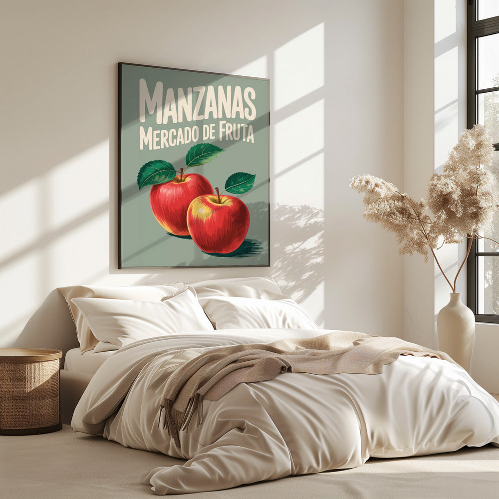 Levendige rode appels | Poster