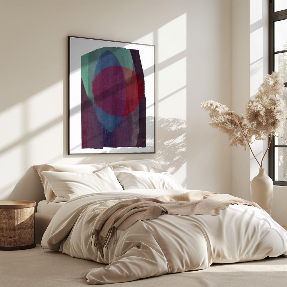Geometrische vormen in rijke tinten | Poster