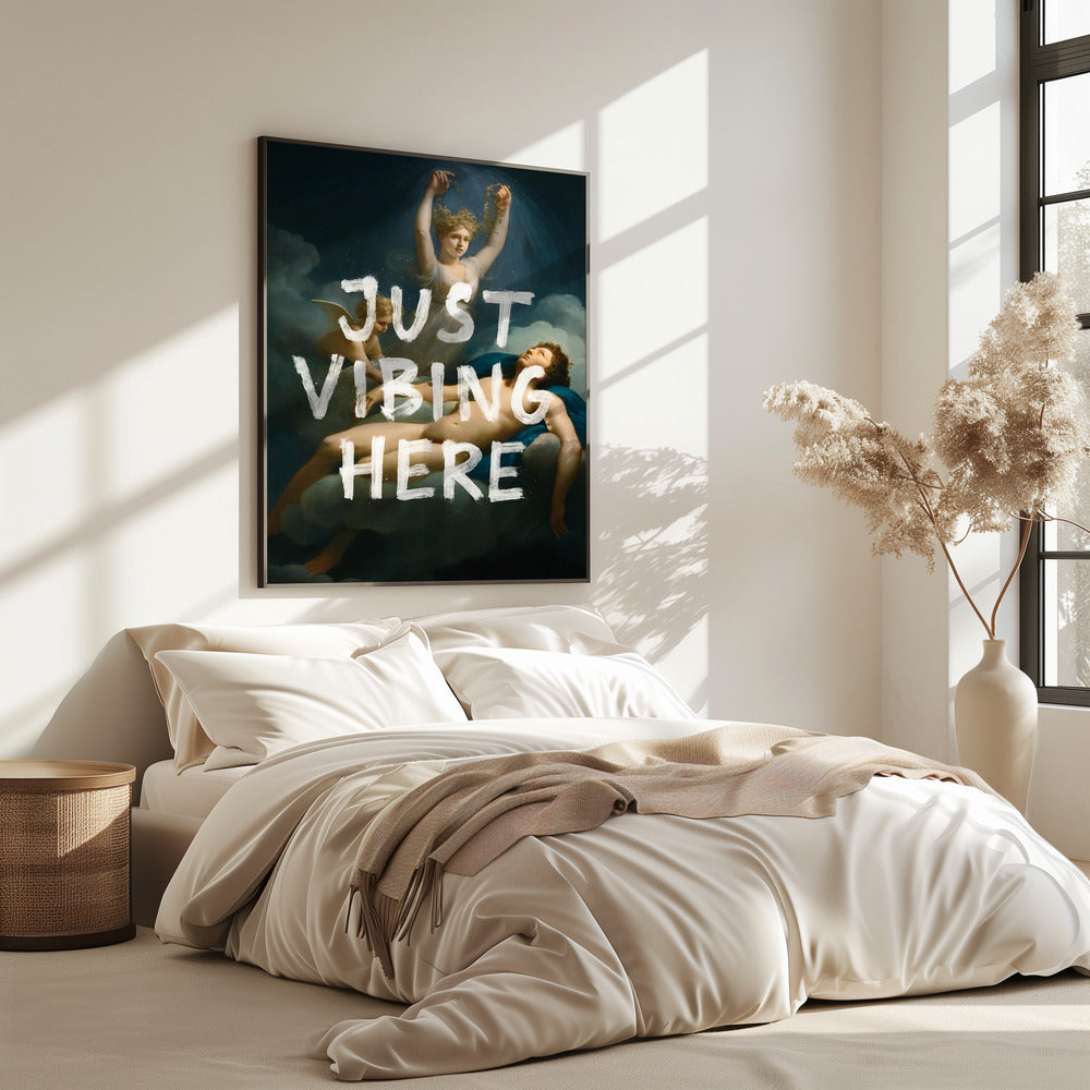 Just Vibing Here | Poster