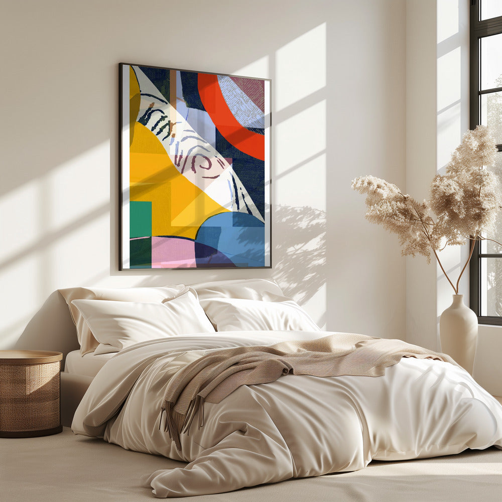 Levendige compositie van geometrische vormen | Poster