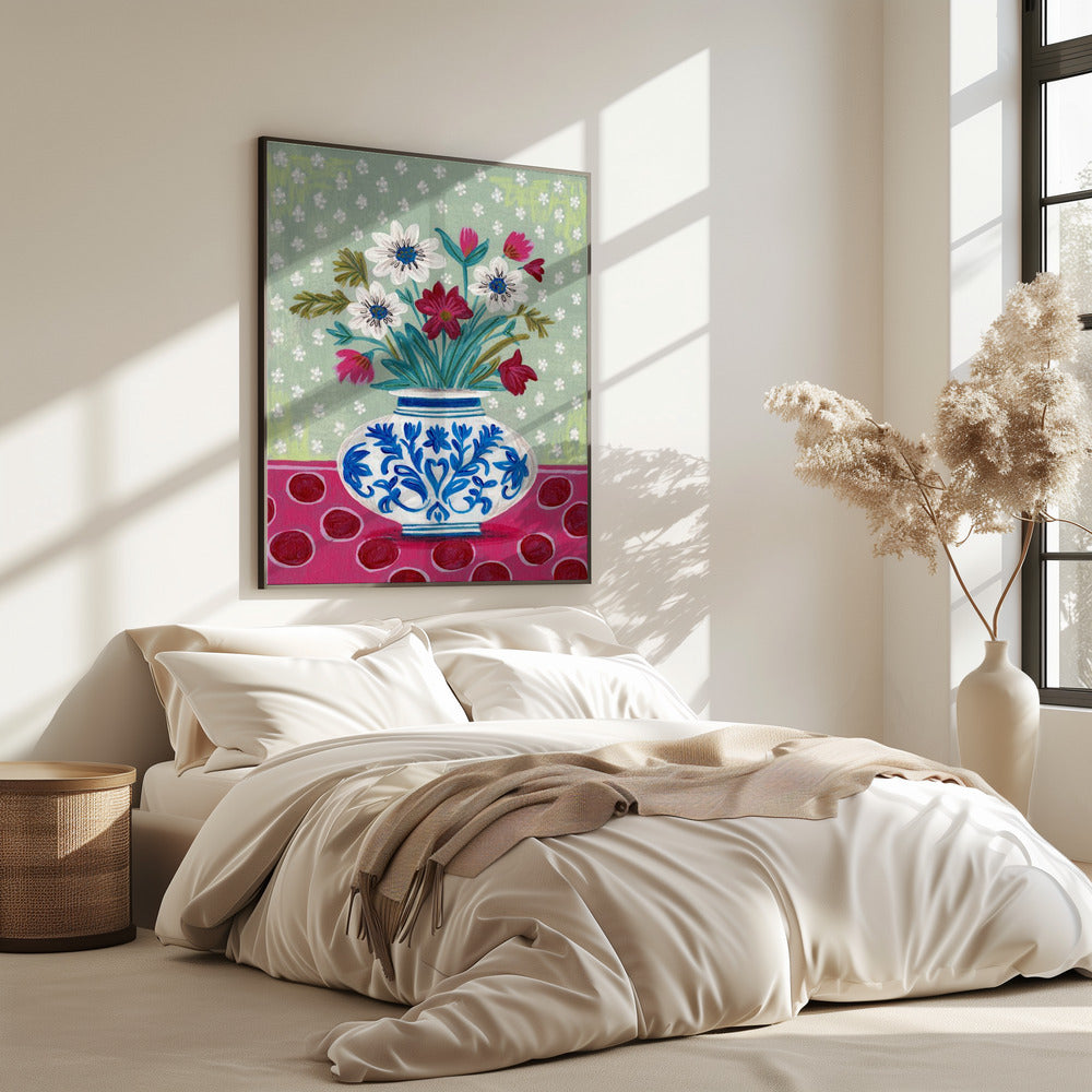 Flowers in Vase Still life | Poster