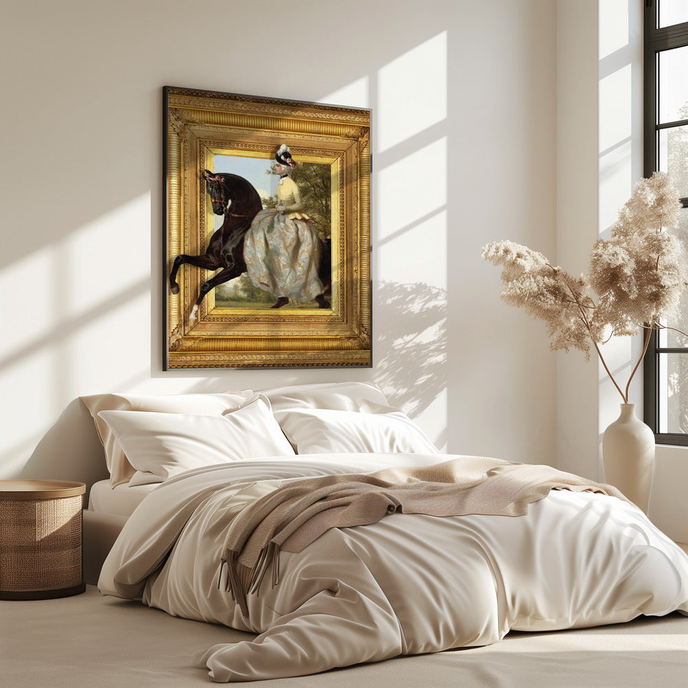 De dame en haar paard | Poster