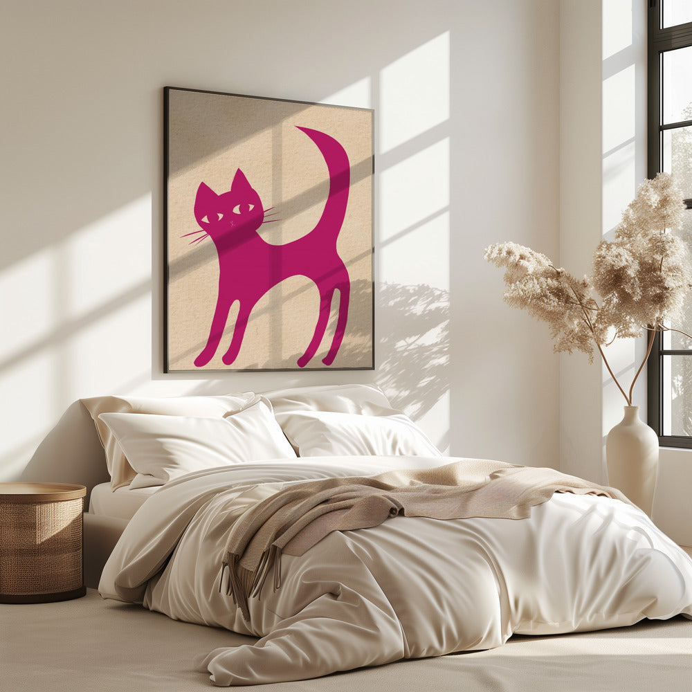 Roze kat | Poster