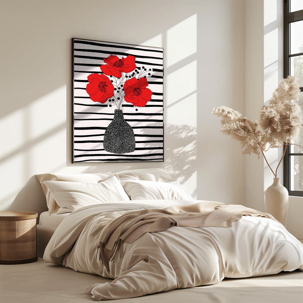 Drie klaprozen | Poster