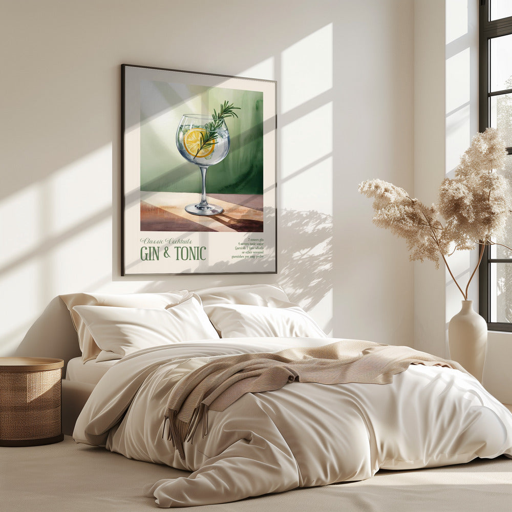 Klassieke cocktails - Gin-tonic | Poster