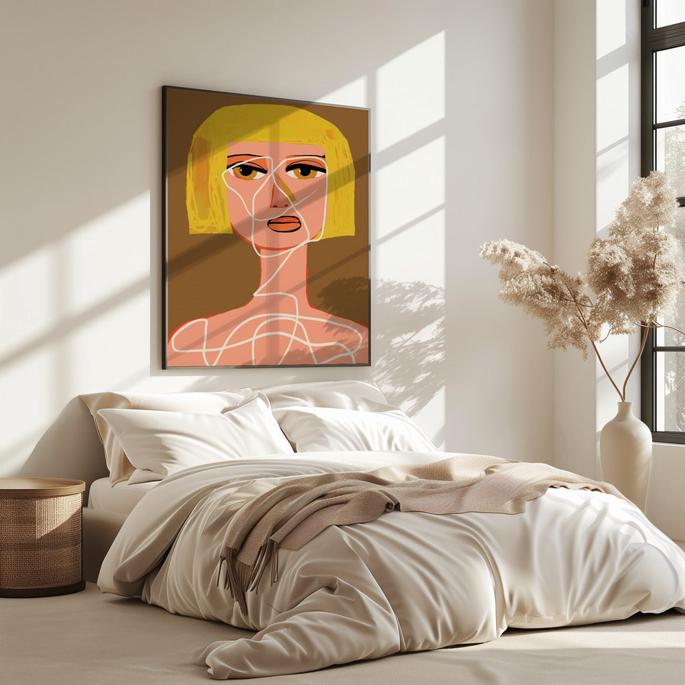 Vastgebonden vrouw Verstrikt | Poster