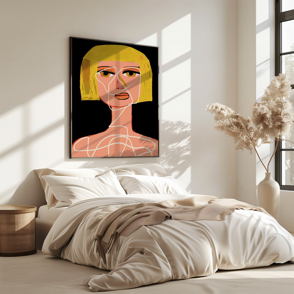 Vastgebonden vrouw Verstrikt | Poster