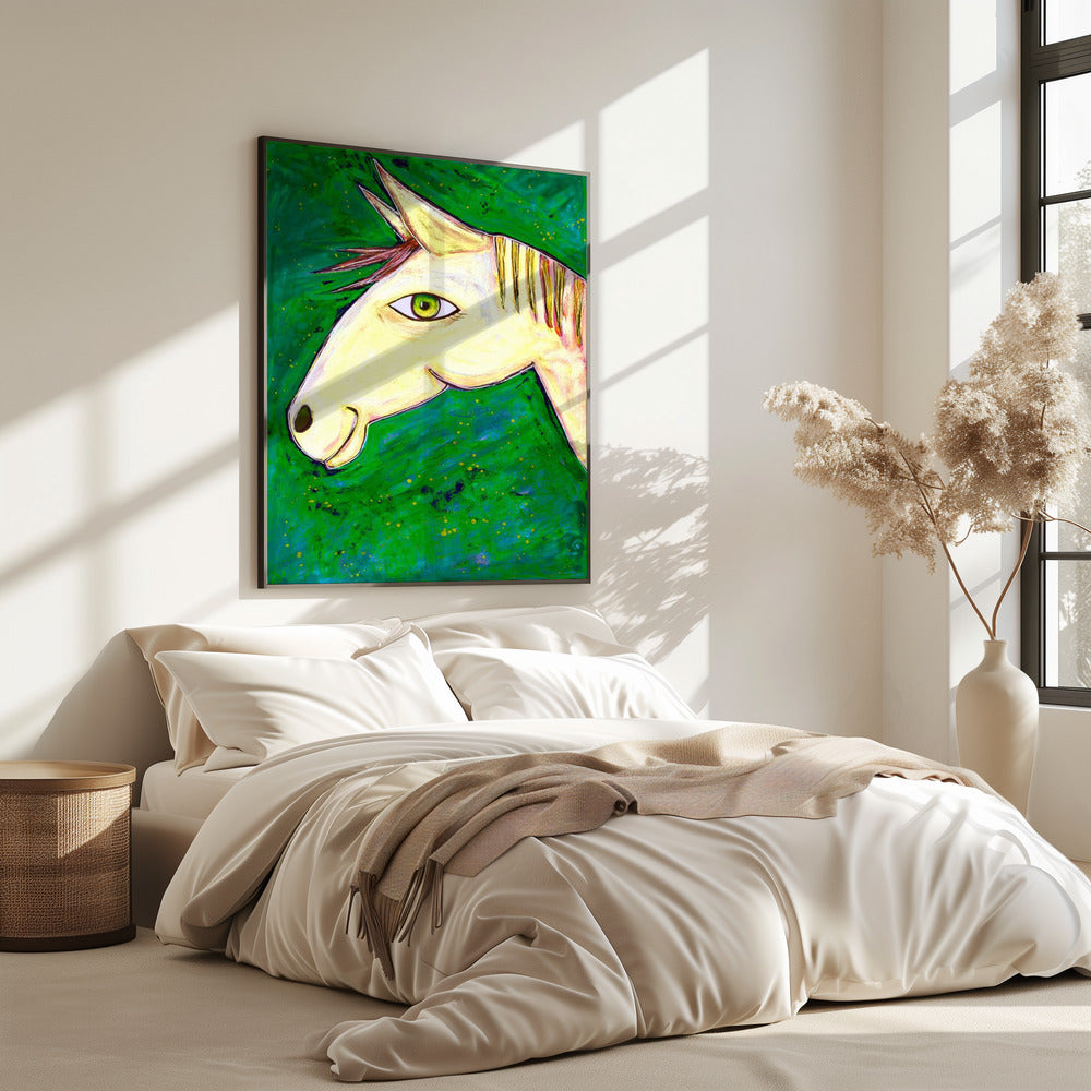 Dromen van groene paarden | Poster
