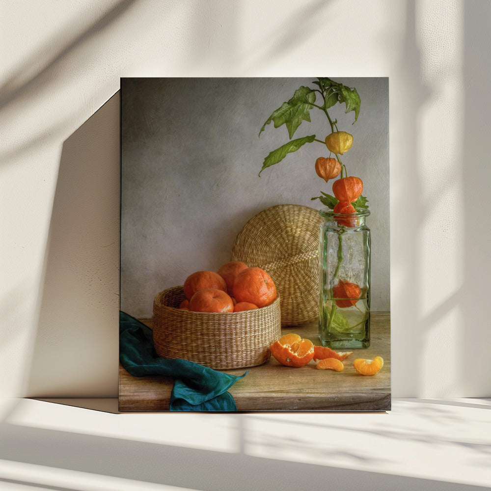 Stilleven met mandarijnen | Canvas
