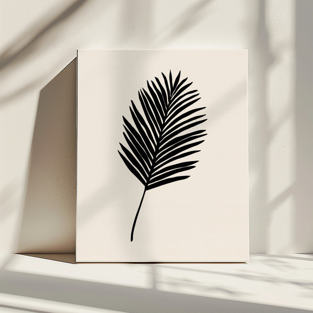 Zwarte Palm | Canvas