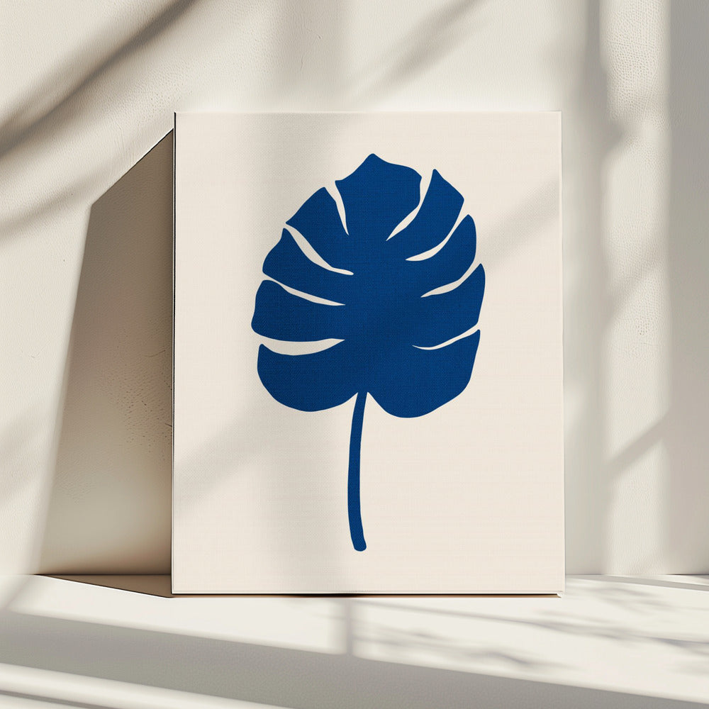 Monstera Canvas Blauw | Canvas