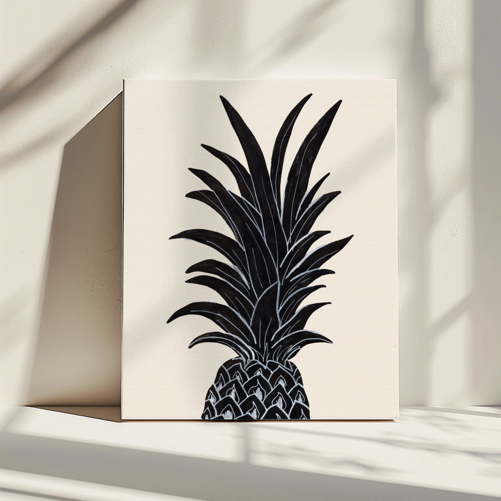 Zwarte ananas | Canvas