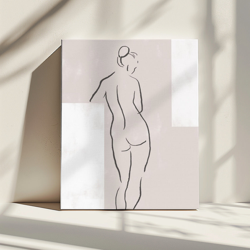 Vrouw in studio | Canvas