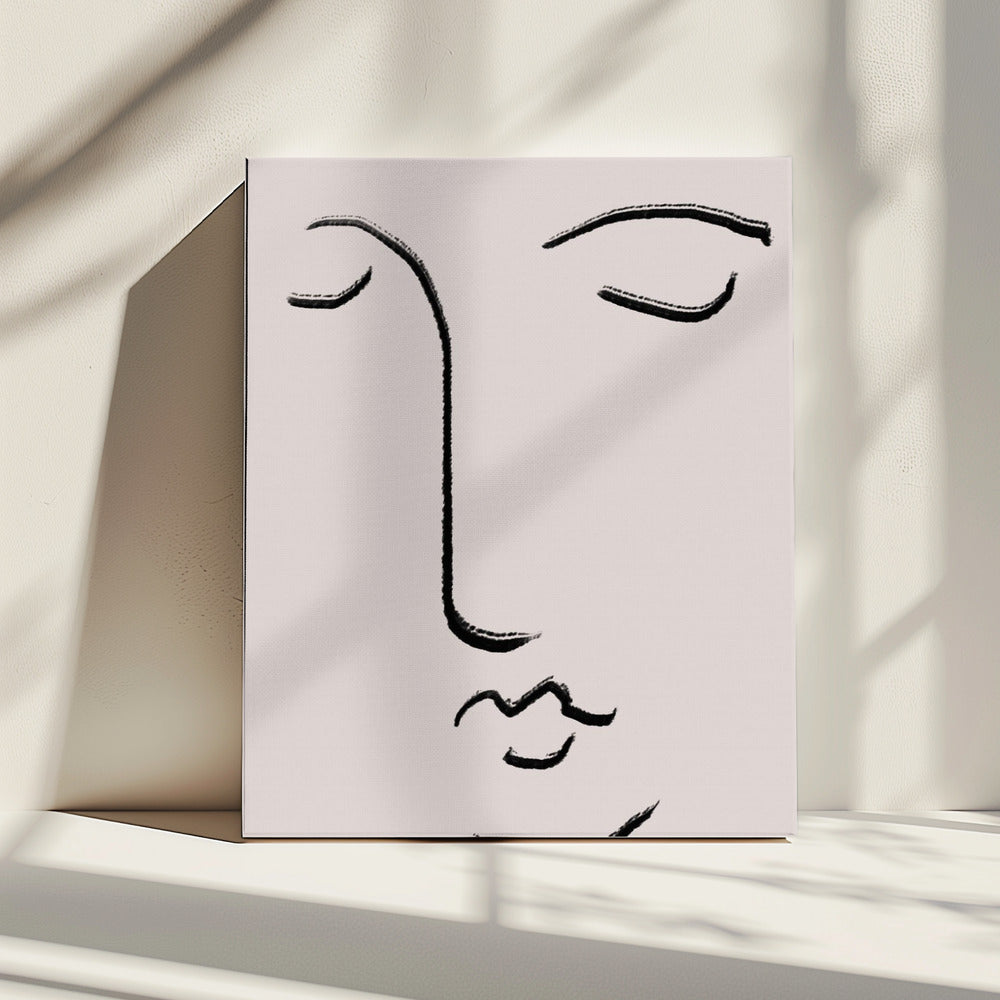 Gesloten ogen | Canvas