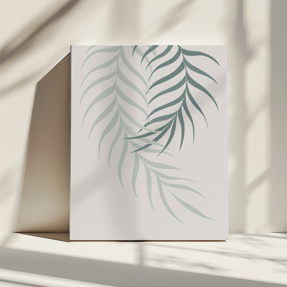Leaf Frilly Green | Canvas