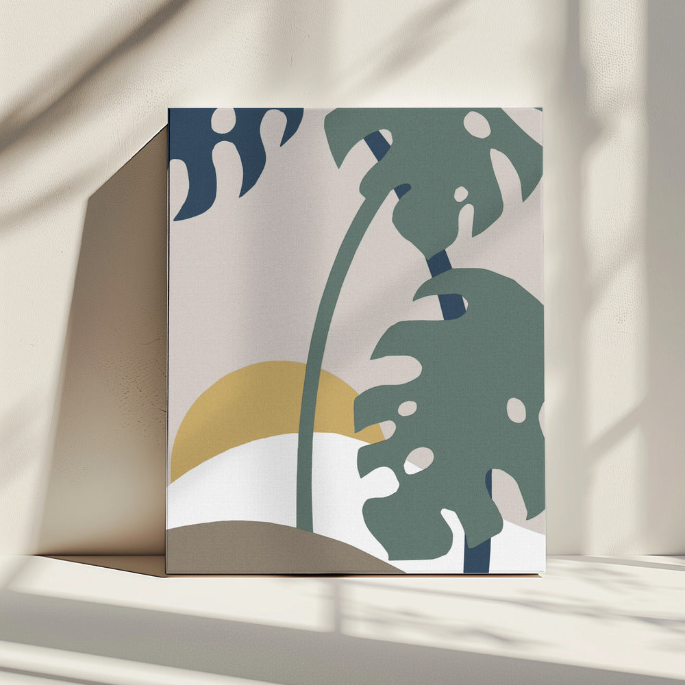 Monstera Uitsnede 02 | Canvas