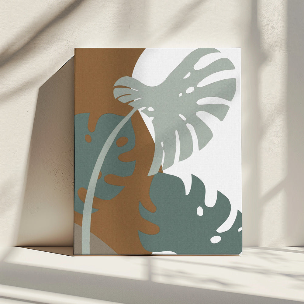 Monstera Uitsnede 03 | Canvas