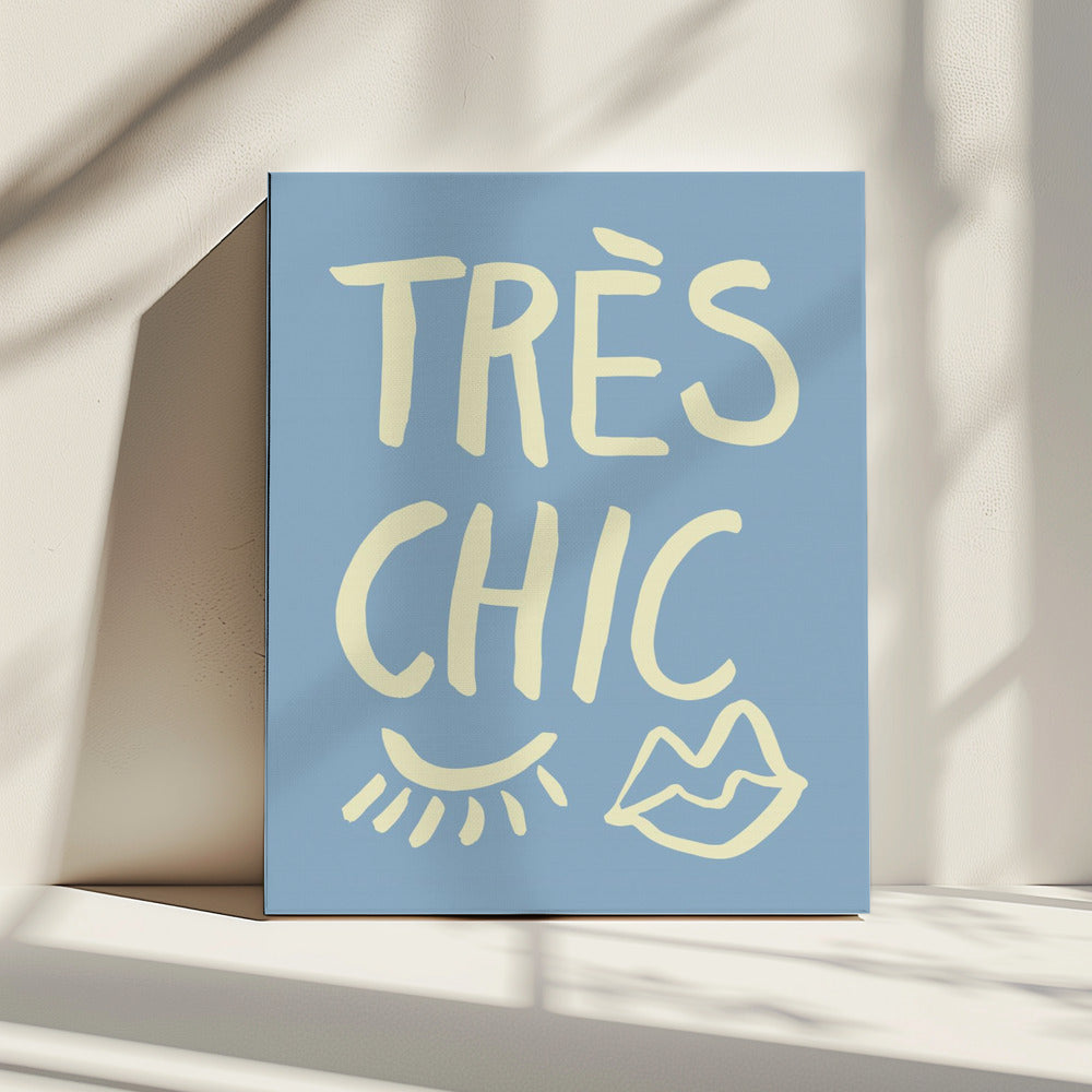 Zeer chique blauw | Canvas