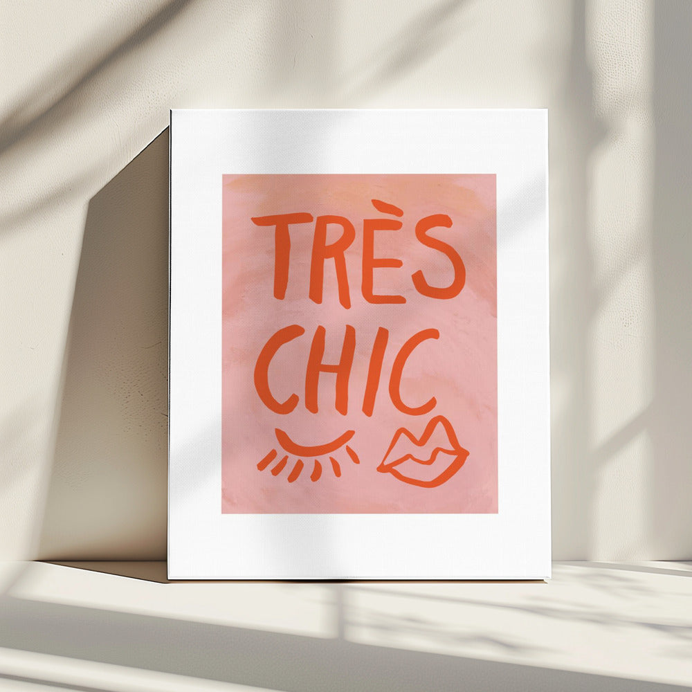 Très Chic Roze Frame | Canvas
