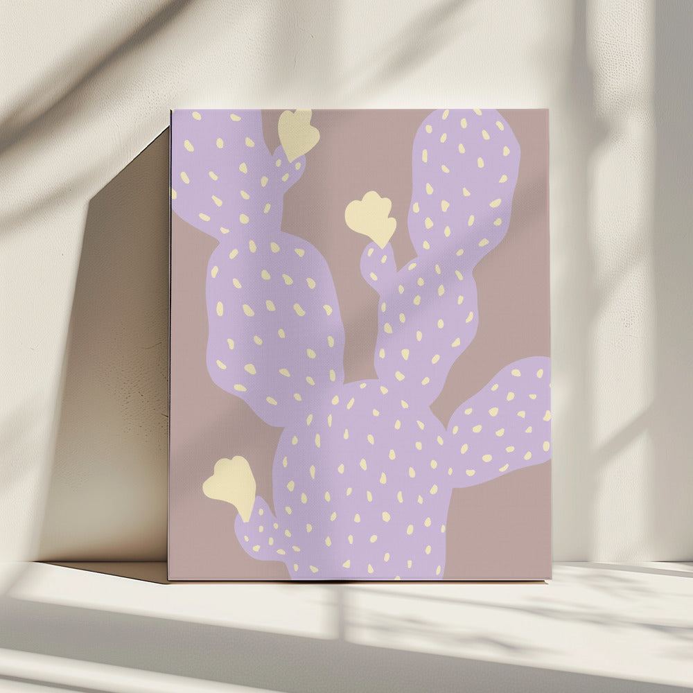 Lila Cactus | Canvas