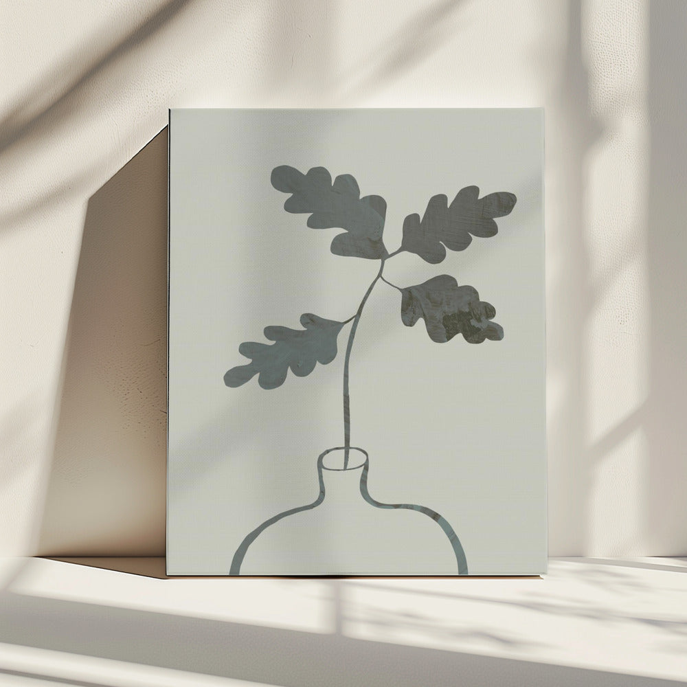 Groene Eikenplant | Canvas