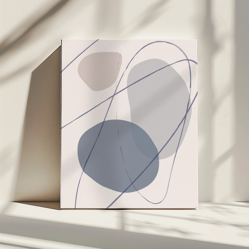 Nieuwe Vormen Blauw Nr. 2 | Canvas