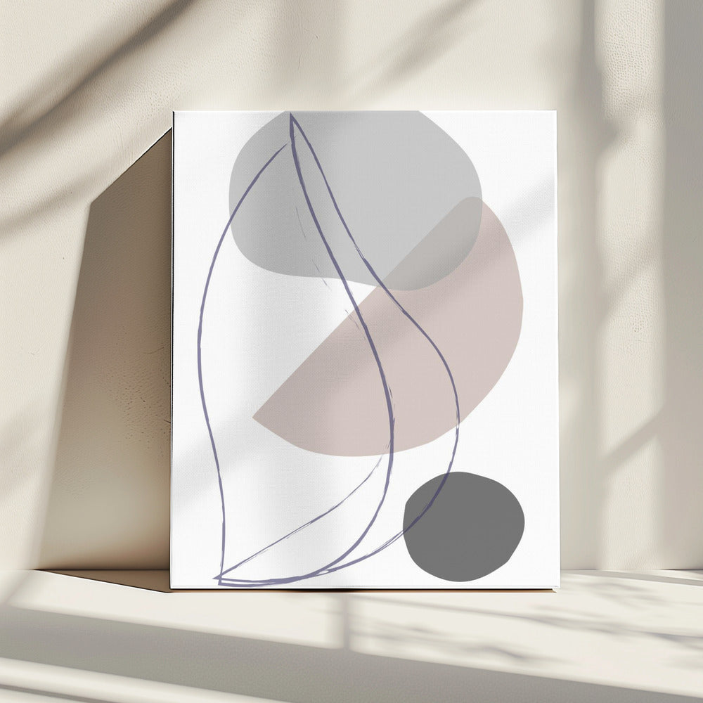 Nieuwe vormen Beige 01 | Canvas