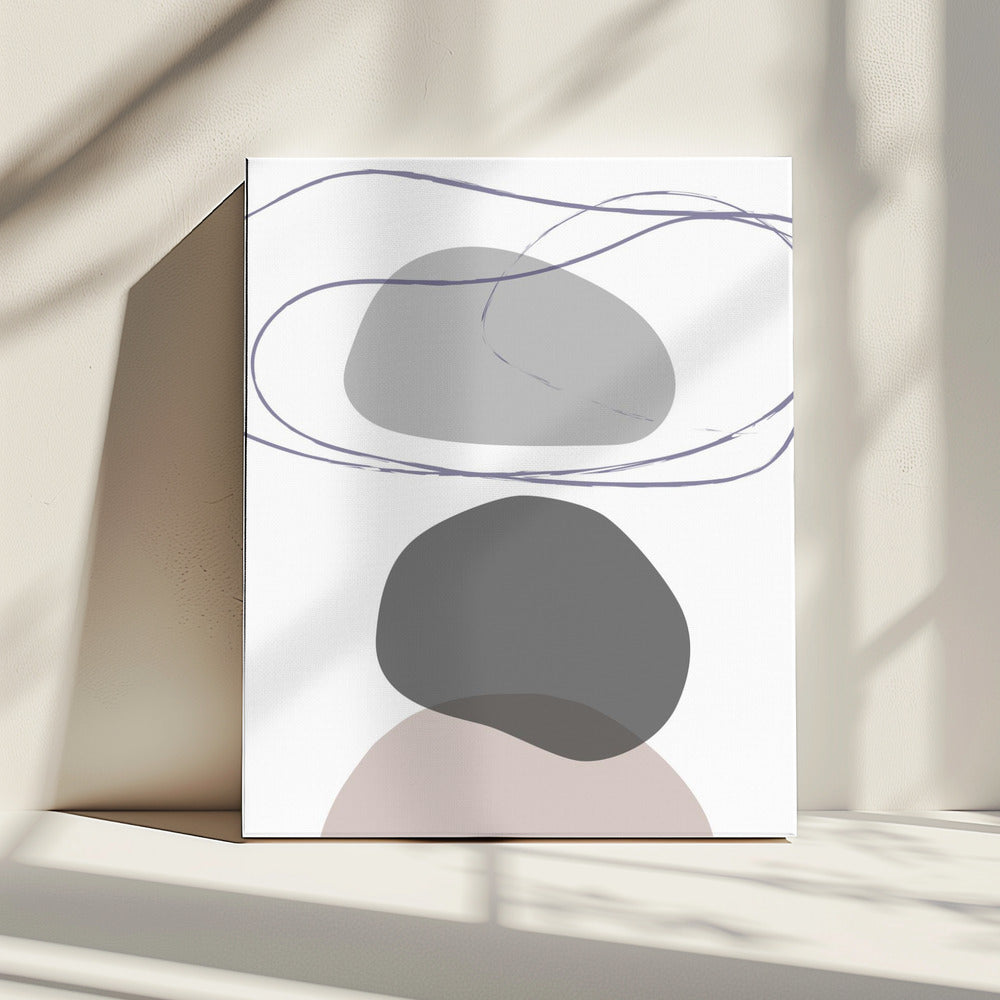 Nieuwe vormen Beige 04 | Canvas