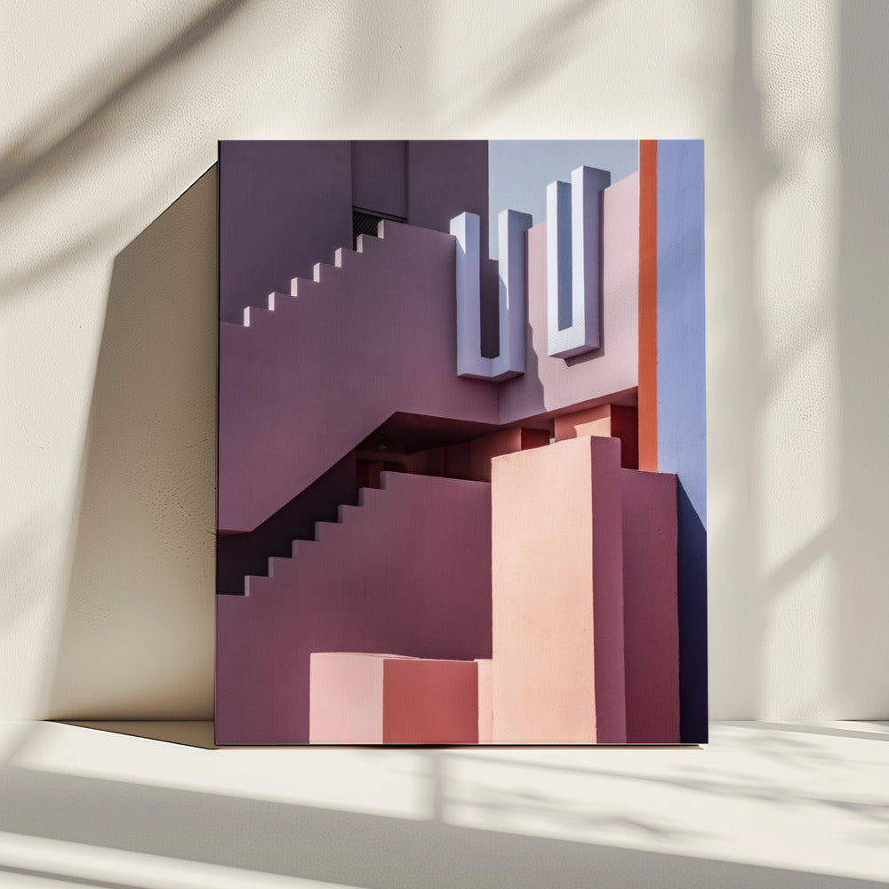 Muurschildering Rood #10 | Canvas