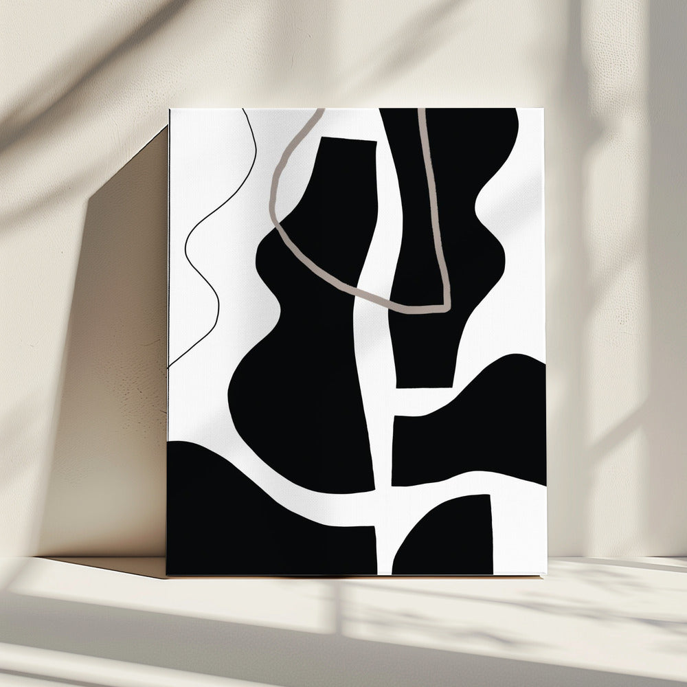 Vloeiende silhouetten | Canvas