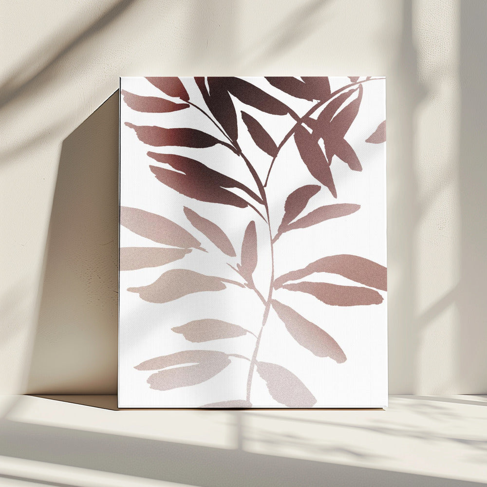 Aardse bladeren | Canvas