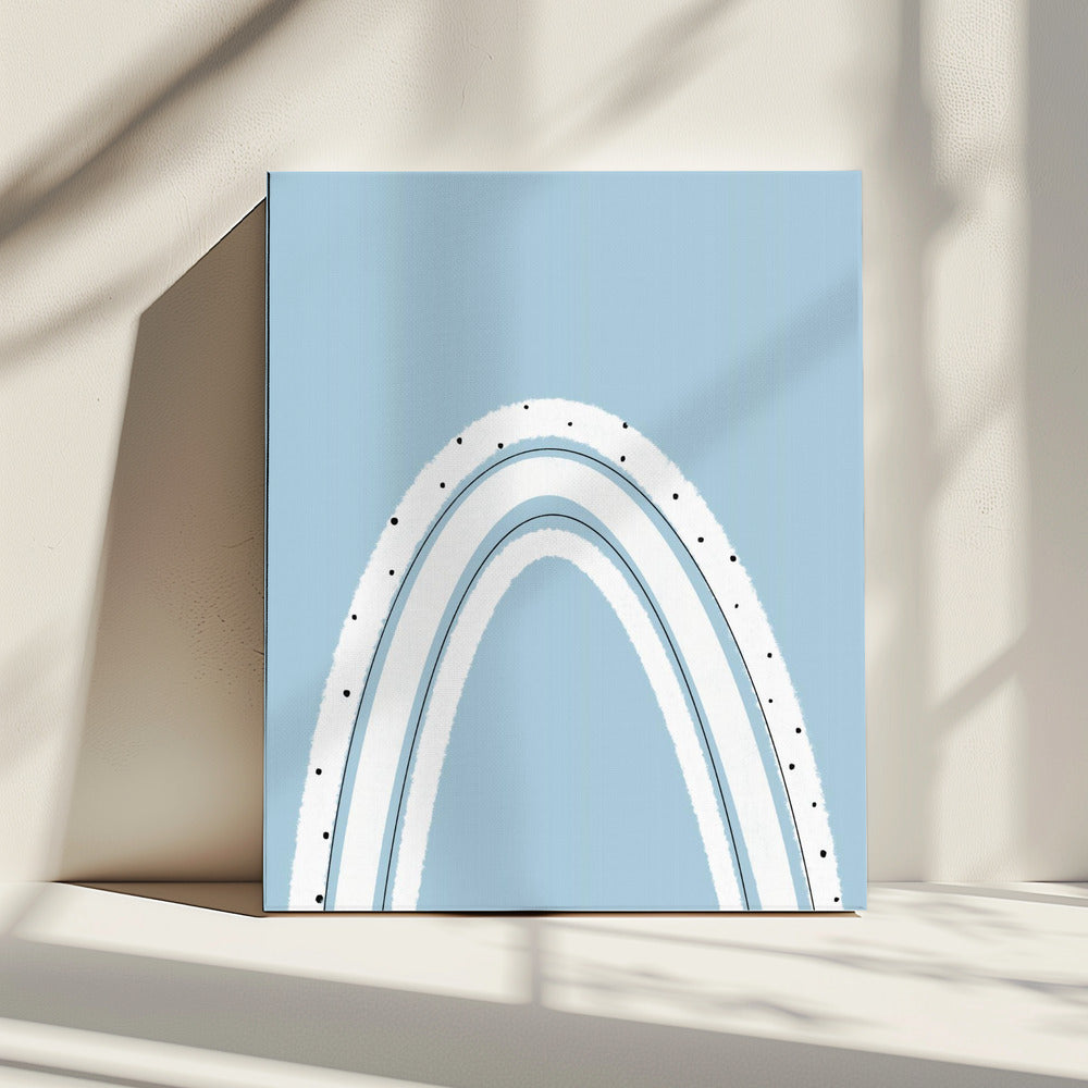 Zwart-witte regenboog | Canvas
