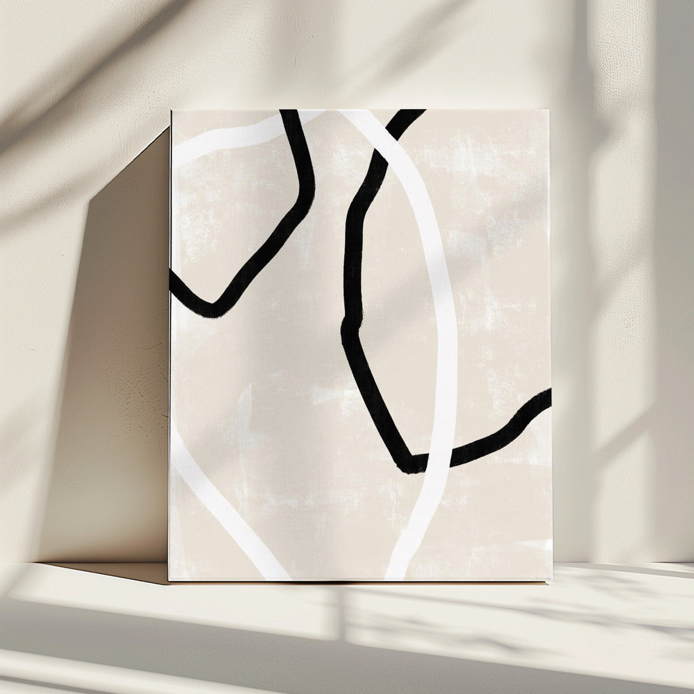 Gebogen lijnen dansen | Canvas